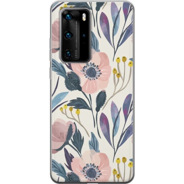 Huawei P40 Pro Gennemsigtig cover Blomsterlykke