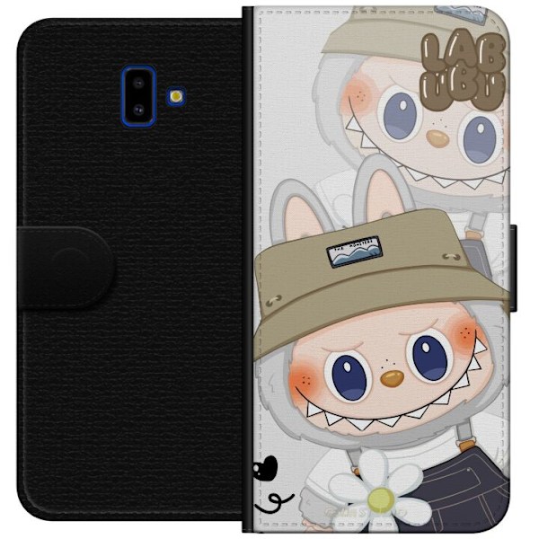Samsung Galaxy J6+ Lompakkokotelo Labubu Minimal Mood - Yksink