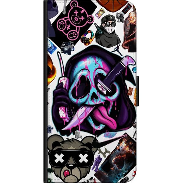 Kompatibelt Lommeboketui til Samsung Galaxy A03s Stickers