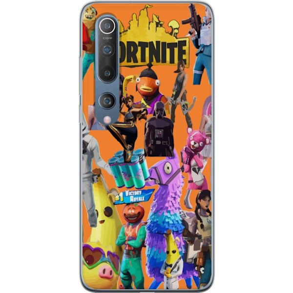 Xiaomi Mi 10 5G Gennemsigtig cover Fortnite