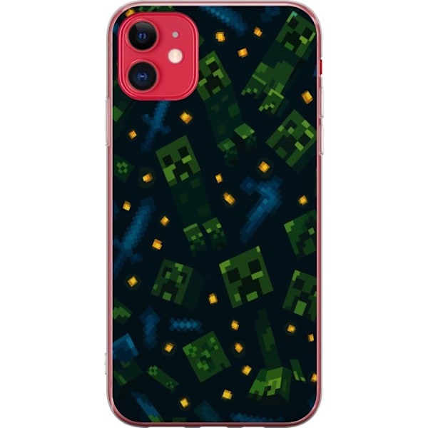 Apple iPhone 11 Läpinäkyvä kuori Minecraft Dungeons Mob