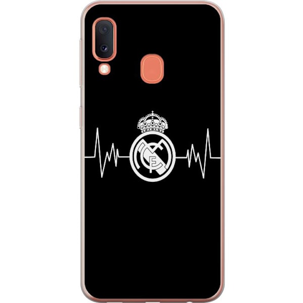 Samsung Galaxy A20e Läpinäkyvä kuori Real Madrid CF