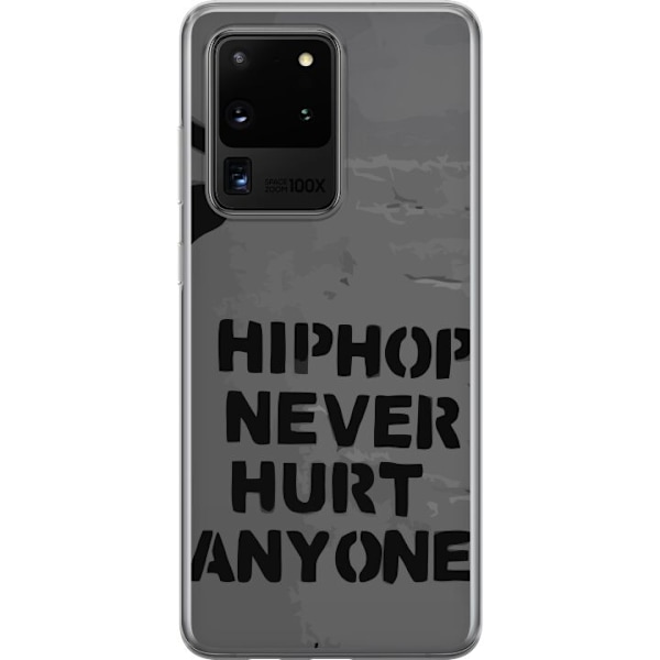 Samsung Galaxy S20 Ultra Läpinäkyvä kuori Hip Hop Ei Koskaan Satuta Ketään Lainaus Streetwear Musiikki Elämäntapa Graafinen Teksti Motiivi Suos