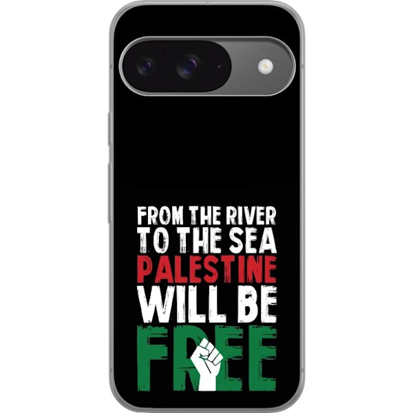 Google Pixel 9 Läpinäkyvä kuori Vapauta Palestiina
