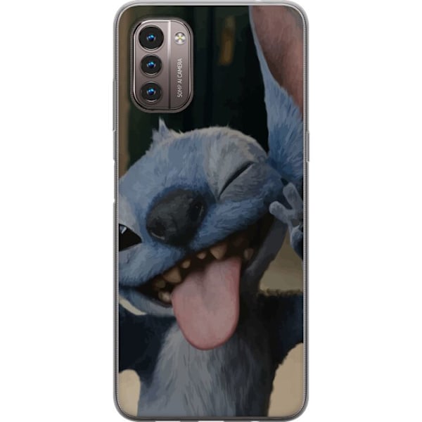 Nokia G21 Läpinäkyvä kuori Stitch Söpö Alien - Sininen Suosikki Ulkoavaruudesta