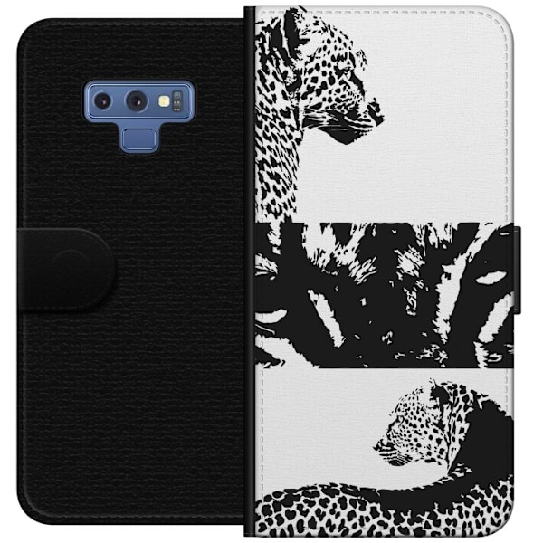 Samsung Galaxy Note9 Tegnebogsetui Leopard Faces
