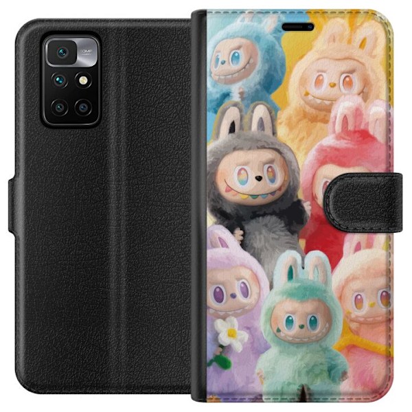 Xiaomi Redmi 10 Plånboksfodral Labubu Sketch Style – Handri