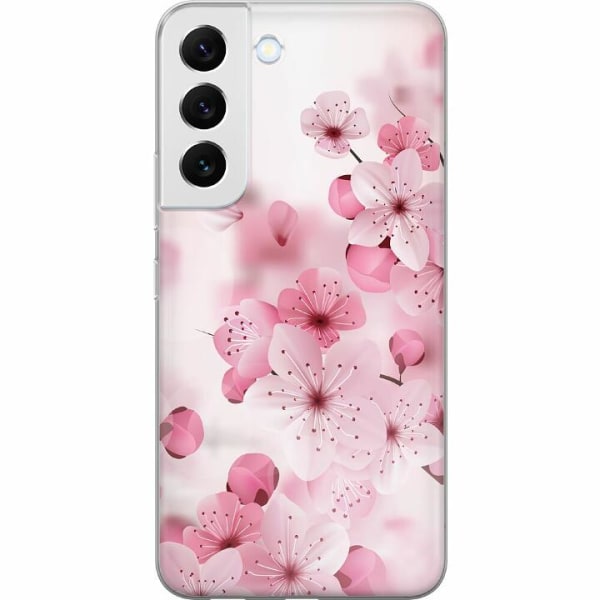 Samsung Galaxy S22 5G Mjukt skal - Cherry Blossom