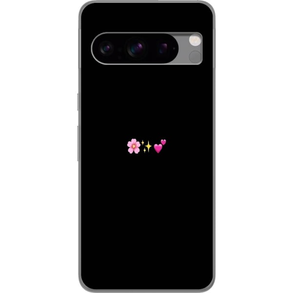 Google Pixel 8 Pro Läpinäkyvä kuori Minimaalinen Emoji