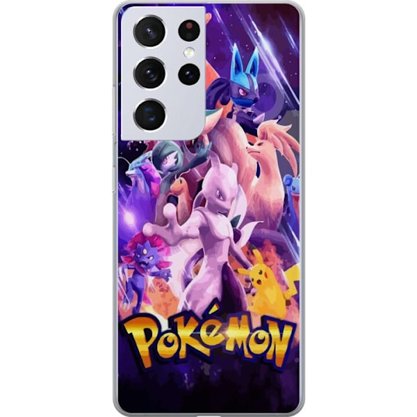 Samsung Galaxy S21 Ultra 5G Läpinäkyvä kuori Pokemon