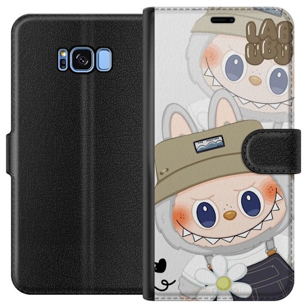 Samsung Galaxy S8 Tegnebogsetui Labubu Minimal Mood - Enkel og stilren monsterdesign