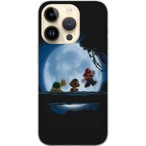 Apple iPhone 14 Pro Genomskinligt Skal Super Mario