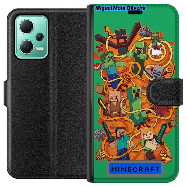 Xiaomi Redmi Note 12 Tegnebogsetui Minecraft