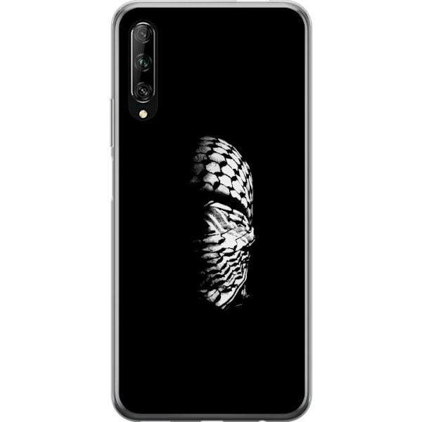 Huawei P smart Pro 2019 Läpinäkyvä kuori Keffiyeh-kuviointi - klassinen palestiinalainen mustavalkoinen shaali, jolla on kulttuurinen merkitys