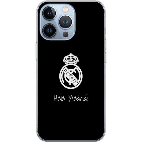 Apple iPhone 13 Pro Läpinäkyvä kuori Real Madrid Emblem Jalkapallo Ylpeys Valkoinen Kulta Seuramerkki Mestarit La Liga Fanit Ikoninen Urheilu