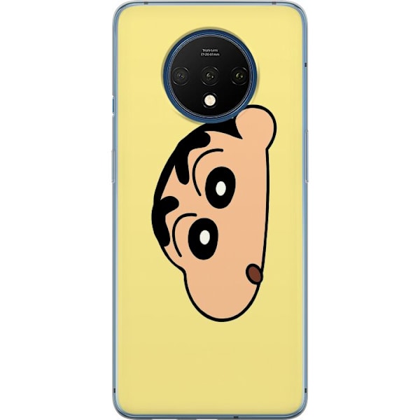 OnePlus 7T Genomskinligt Skal Peeking Shinchan