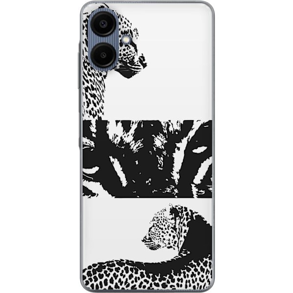 Samsung Galaxy A06 Läpinäkyvä kuori Leopard Faces
