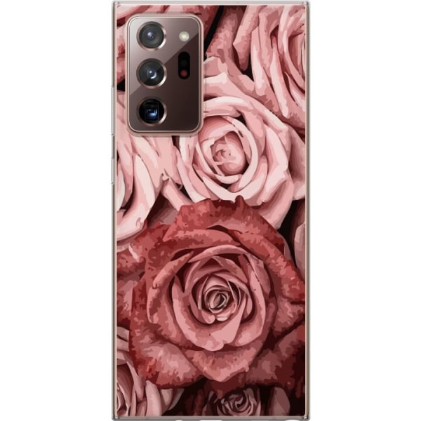 Samsung Galaxy Note20 Ultra Läpinäkyvä kuori Ruusut