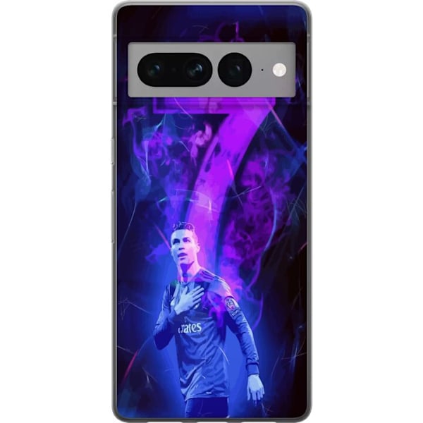 Google Pixel 7 Pro Gjennomsiktig deksel Ronaldo 7 - Fotballleg