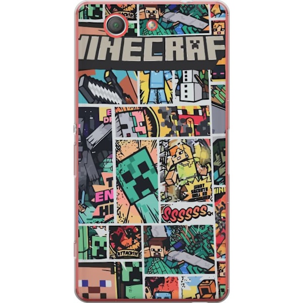 Sony Xperia Z3 Compact Läpinäkyvä kuori Minecraft Taide