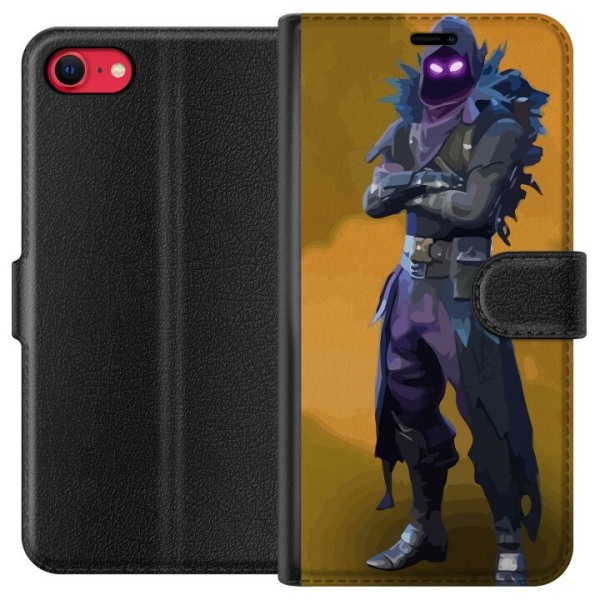 Apple iPhone 8 Plånboksfodral Fortnite - Raven