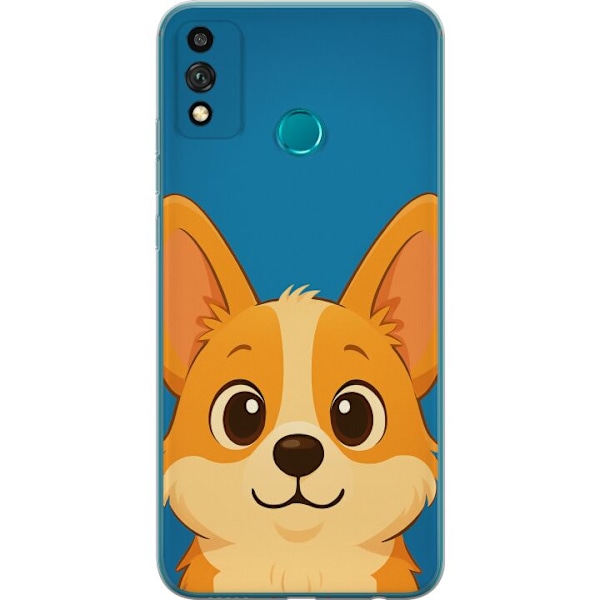 Honor 9X Lite Genomskinligt Skal Hello Corgi