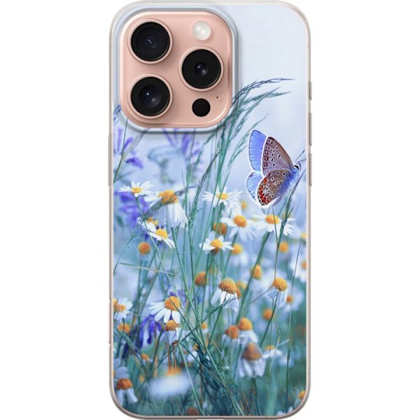 Apple iPhone 16 Pro Gennemsigtig cover Blomster