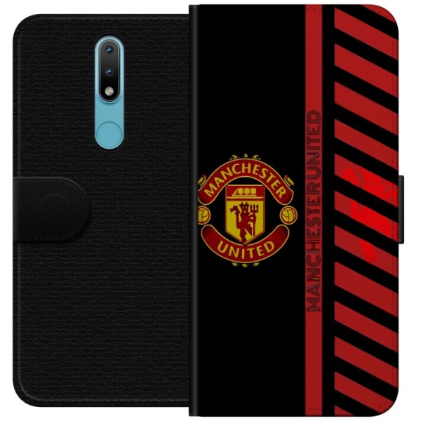 Nokia 2.4 Plånboksfodral Manchester United