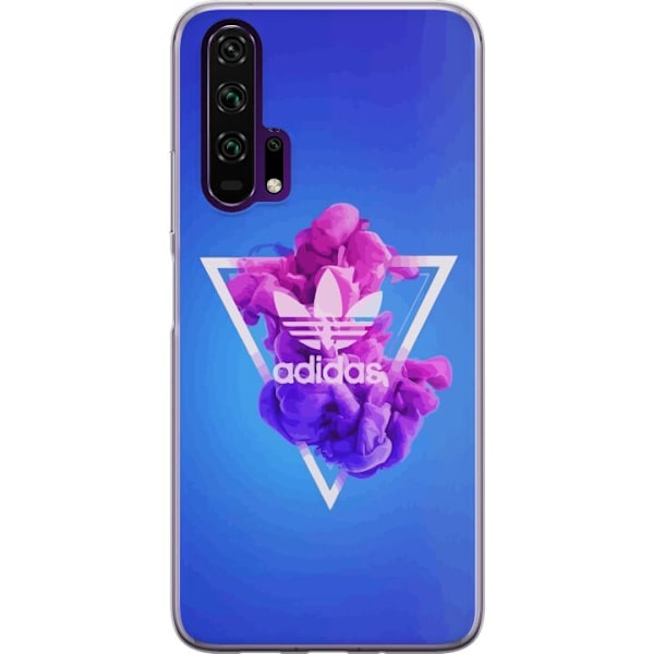 Honor 20 Pro  Gennemsigtig cover Adidas-inspireret blåt desig