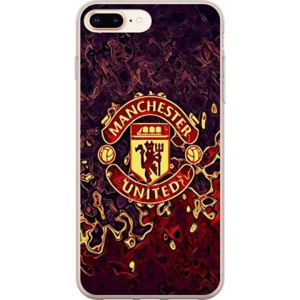 Apple iPhone 8 Plus Gennemsigtig cover Manchester United