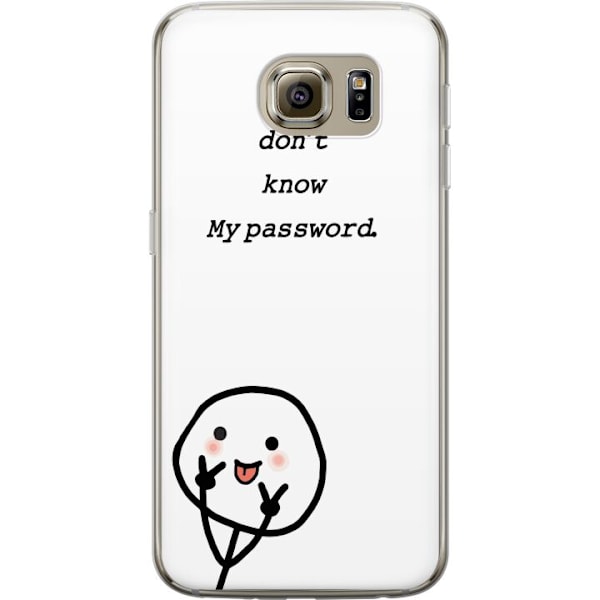 Samsung Galaxy S6 Genomskinligt Skal You Don’t Know My Password – edgy textmotiv med attityd