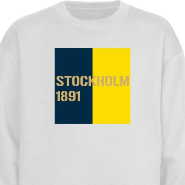 College Trøje Stockholm 1891 hvid XL