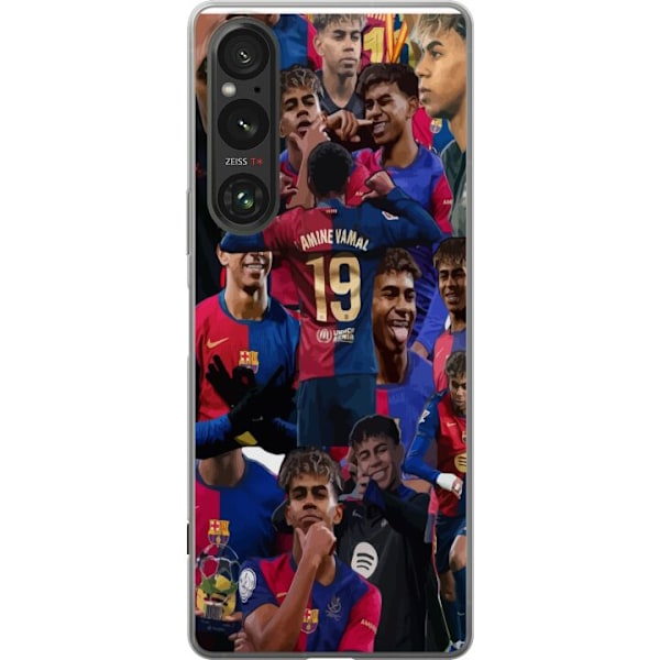 Sony Xperia 1 V Läpinäkyvä kuori Lamine Yamal mobiilikotelo jalkapallofaneille