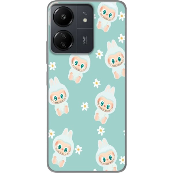 Xiaomi Redmi 13C Gjennomsiktig deksel Labubu Candy Vibes