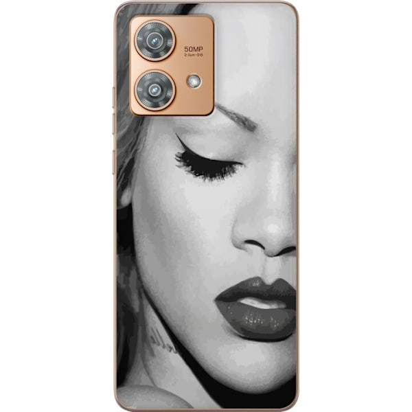 Motorola Edge 40 Neo Läpinäkyvä kuori Rihanna – Aesthetic Edit 2025