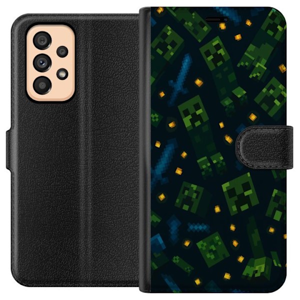 Samsung Galaxy A53 5G Lompakkokotelo Minecraft Dungeons Mob