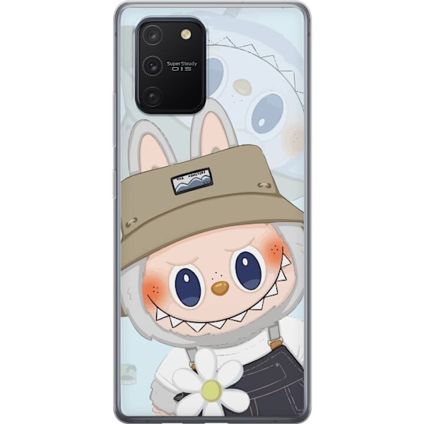 Samsung Galaxy S10 Lite Läpinäkyvä kuori Labubu hattuineen - Pop Mart -hahmo Mr. Butcher retrotyylillä ja luonteella