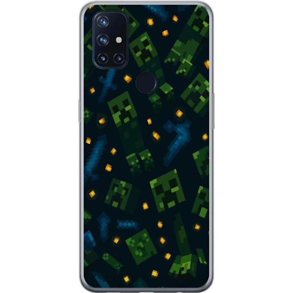 OnePlus Nord N10 5G Läpinäkyvä kuori Minecraft Dungeons Mob