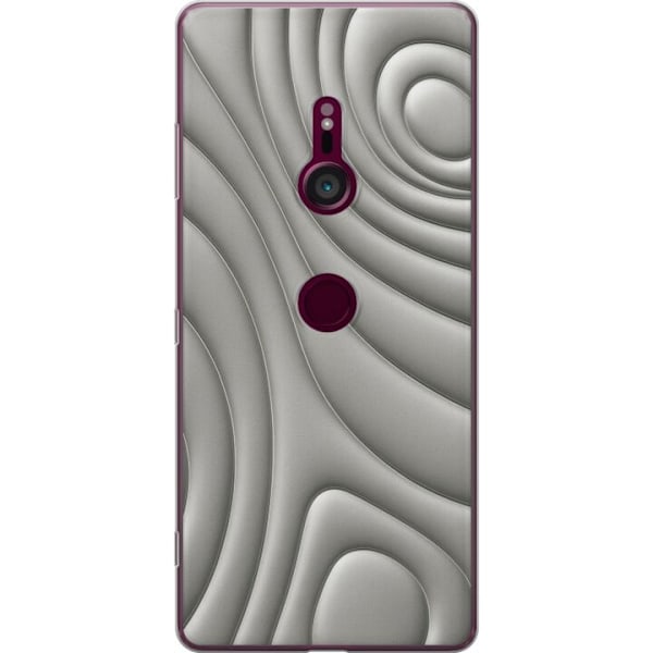 Sony Xperia XZ3 Gennemsigtig cover Sølvbølger
