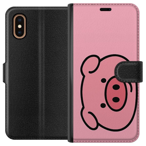 Apple iPhone XS Max Lompakkokotelo Kawaii Piggy