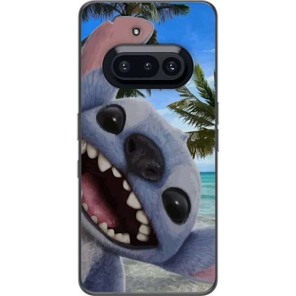 Nothing Phone (3a) Genomskinligt Skal Stitch mobilskal med Palmer i söt vänskapsdesign