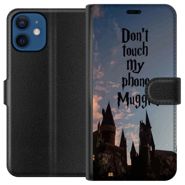 Kompatibelt Plånboksfodral till Apple iPhone 12 mini Harry Potter Text