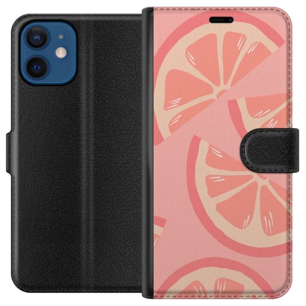 Kompatibelt Plånboksfodral till Apple iPhone 12 Pink Lemonade