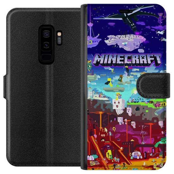 Kompatibel Tegnebogsetui til Samsung Galaxy S9+ Minecraft