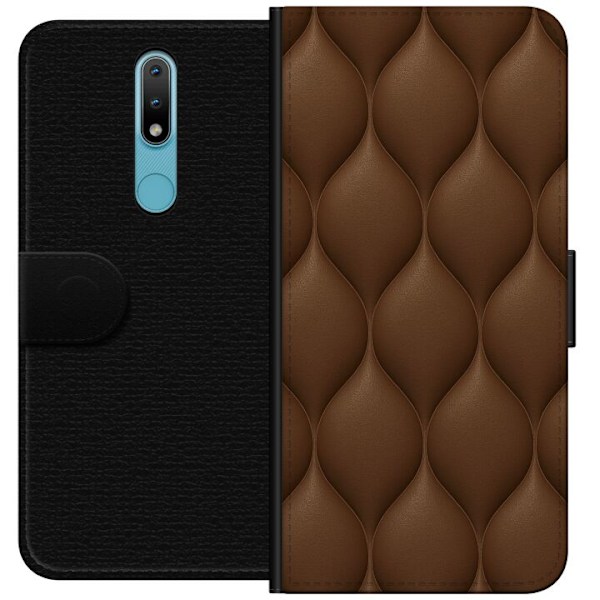 Nokia 2.4 Plånboksfodral Cocoa Scales
