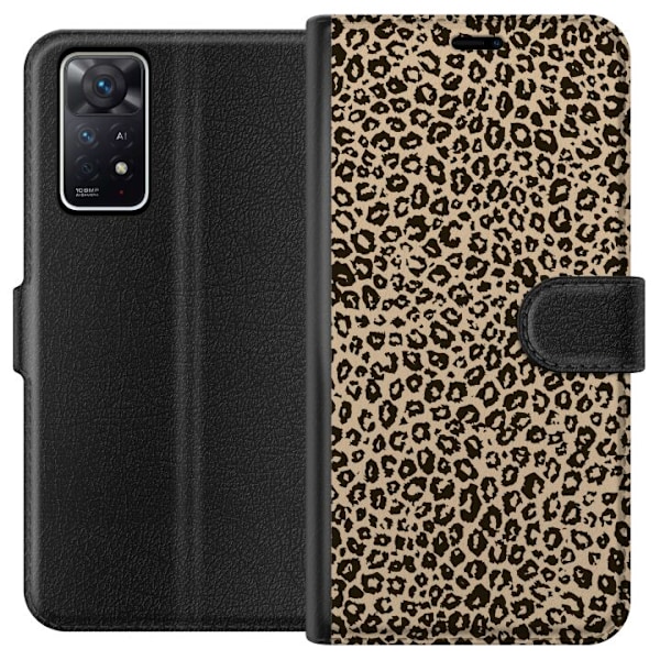 Xiaomi Redmi Note 11 Pro 5G Tegnebogsetui Leopard Mønster