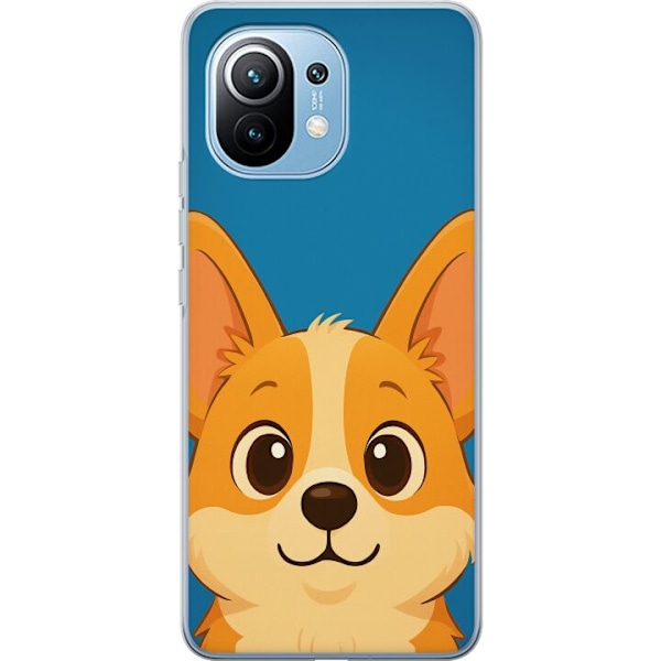 Xiaomi Mi 11 Gennemsigtig cover Hello Corgi