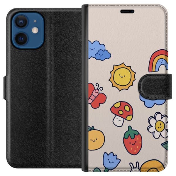 Kompatibelt Plånboksfodral till Apple iPhone 12 mini Söt