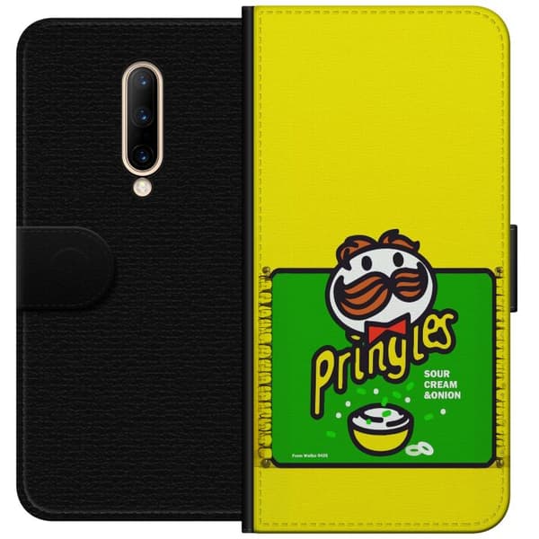 Kompatibelt Plånboksfodral till OnePlus 7 Pro Pringles gul