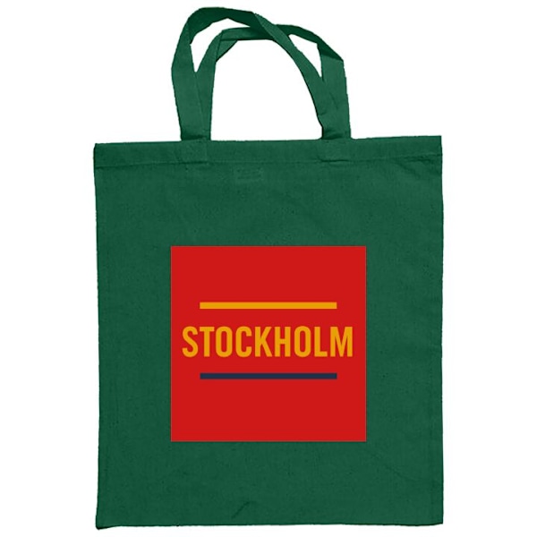 Kangaskassi | Kestävä Ostoskassi Kangasta Tukholma - Jääki Tummanvihreä one size